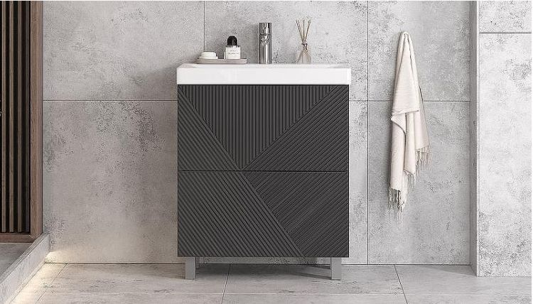 Тумба под раковину Velvex Edge 70 tn.EDG.9696.70.2Y Графит