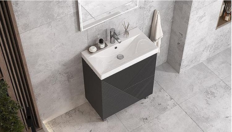 Тумба под раковину Velvex Edge 70 tn.EDG.9696.70.2Y Графит