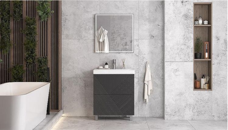 Тумба под раковину Velvex Edge 70 tn.EDG.9696.70.2Y Графит