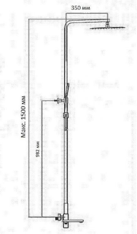 Душевая система Gappo G2418 Хром