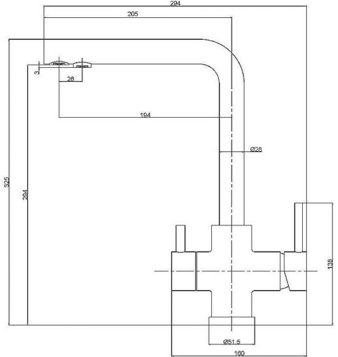 Смеситель для кухни Veragio Milano 30636 Черный матовый