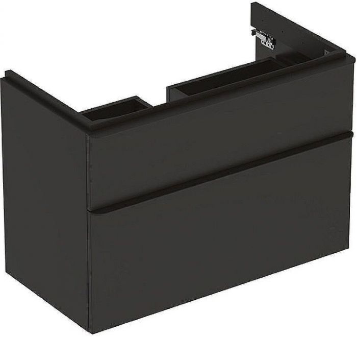 Тумба под раковину Geberit Smyle Square 90 500.354.JK.1 подвесная Темно-серая матовая