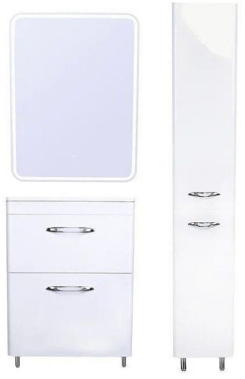 Зеркальный шкаф Style Line Каре 60 СС-00002274 с подсветкой и сенсором Белый