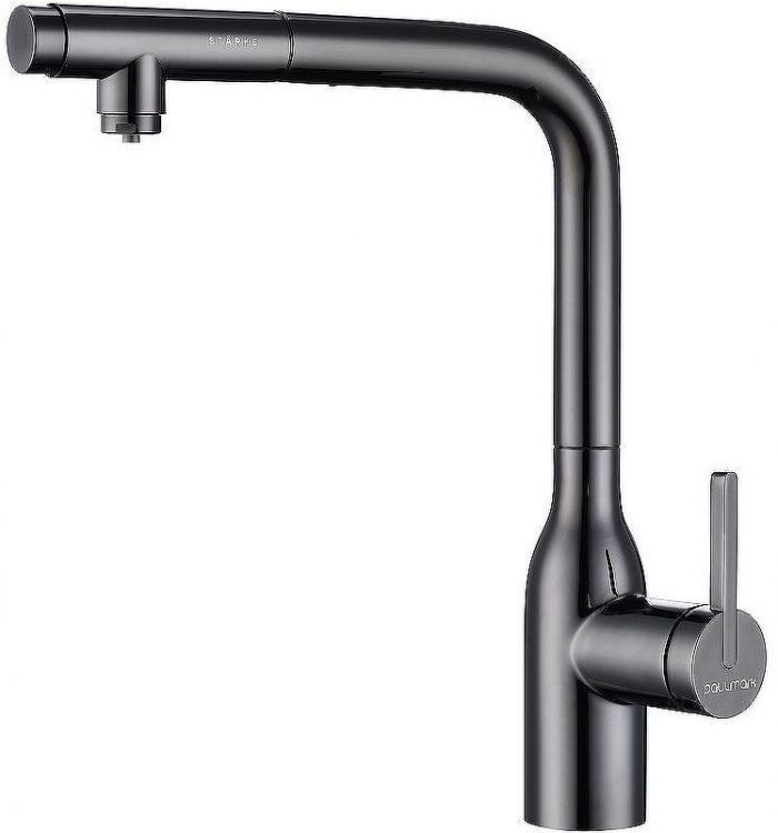 Смеситель для кухни Paulmark Viper Vi213105-GB Черный глянцевый