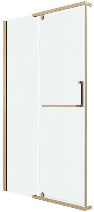 Душевая дверь Grossman Pragma 120 100.K33.03.120.32.00 профиль Золото сатин стекло прозрачное