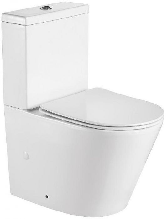 Унитаз компакт Royce Ozzy RCT-130407WH с бачком и сиденьем Микролифт