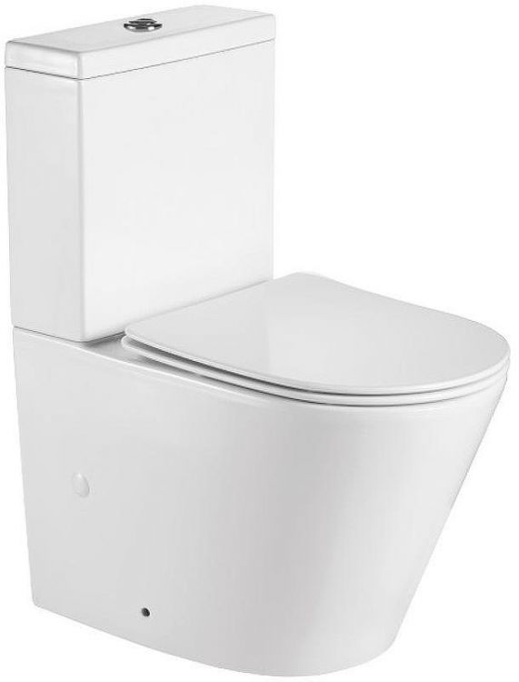 Унитаз компакт Royce Ozzy RCT-130407WH с бачком и сиденьем Микролифт Унитаз компакт Royce Ozzy RCT-130407WH с бачком и сиденьем Микролифт