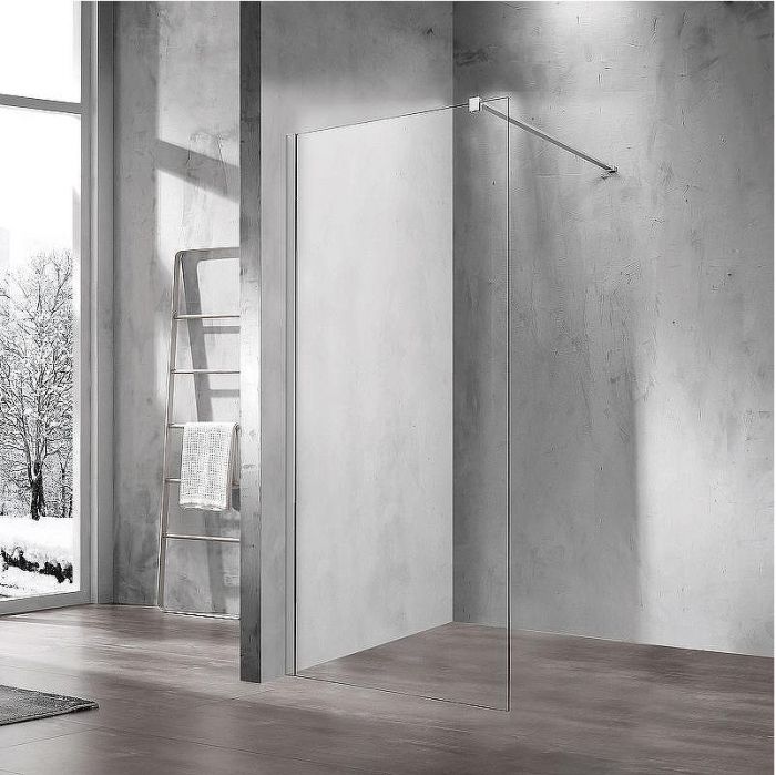 Душевая перегородка Vincea Walk-In 80 VSW-1H800CL профиль Хром стекло прозрачное