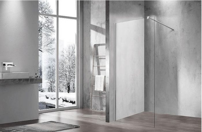 Душевая перегородка Vincea Walk-In 80 VSW-1H800CL профиль Хром стекло прозрачное