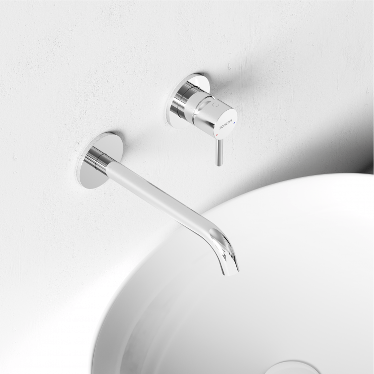 Смеситель для раковины SANCOS Etna с внутренней частью, хром, SC9004CH Смеситель для раковины SANCOS Etna с внутренней частью, хром, SC9004CH