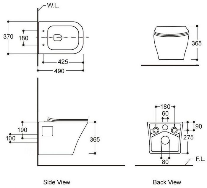 Унитаз Avimano Promotion 1000080 подвесной Белый глянцевый с сиденьем Микролифт