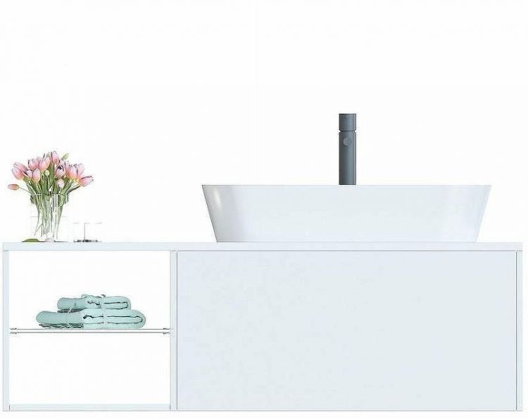 Тумба c раковиной SanVit Оскар 100 R koskar100R подвесная Белая