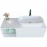 Тумба c раковиной SanVit Оскар 100 R koskar100R подвесная Белая