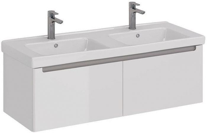 Тумба под раковину Lemark Buno Mini 125 LM05BM125T подвесная Белый глянец