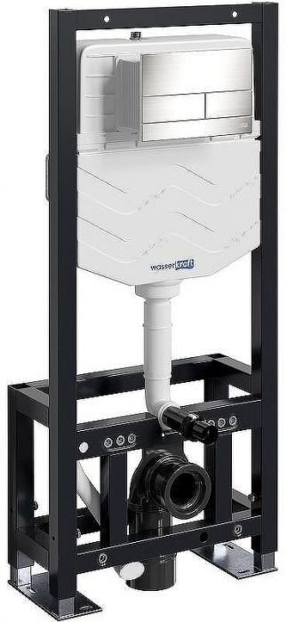 Инсталляция WasserKRAFT Dill 61TLT.010.ME.BN04 для унитаза с клавишей смыва Никель