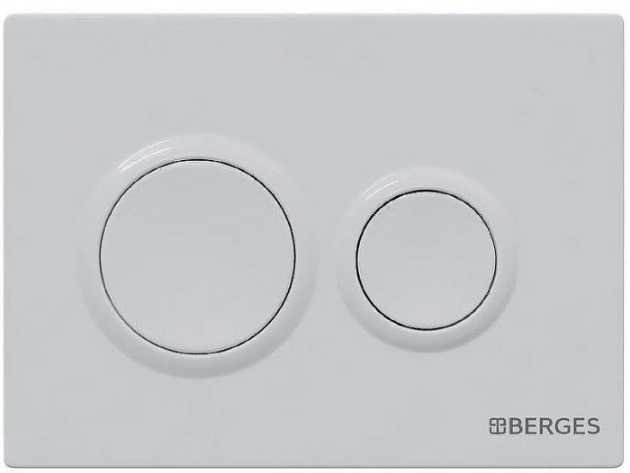 Инсталляция Berges Novum 525 040261 для унитаза с Белой клавишей смыва