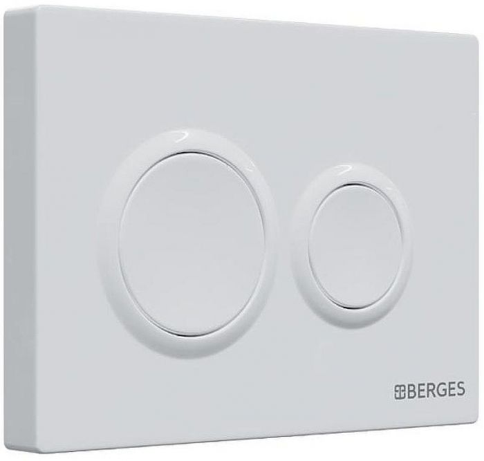Инсталляция Berges Novum 525 040261 для унитаза с Белой клавишей смыва