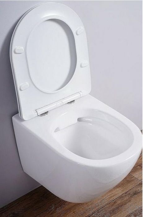 Унитаз Esbano Azalea ESUPAZALW подвесной Белый глянцевый с сиденьем Микролифт