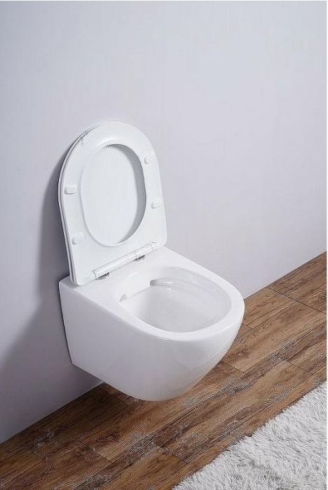 Унитаз Esbano Azalea ESUPAZALW подвесной Белый глянцевый с сиденьем Микролифт