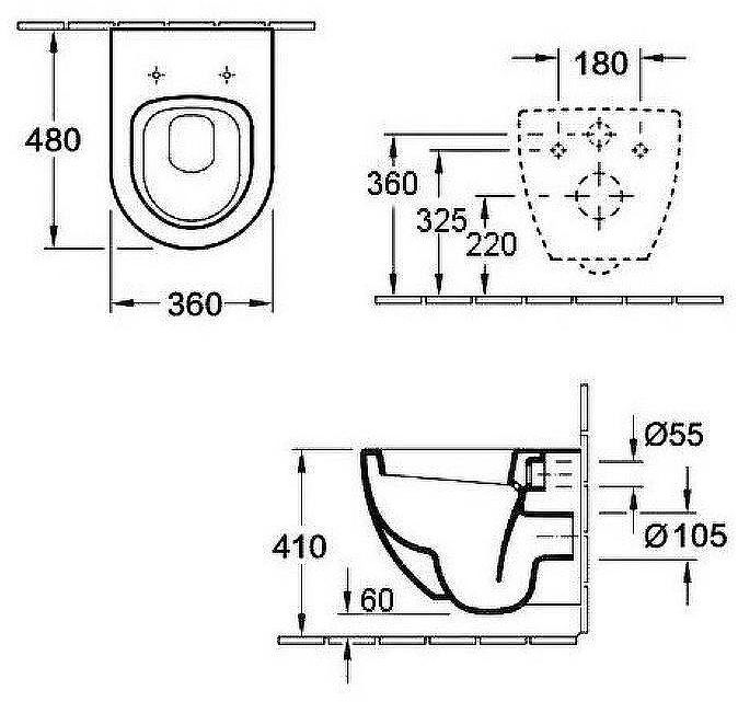 Унитаз Esbano Azalea ESUPAZALW подвесной Белый глянцевый с сиденьем Микролифт