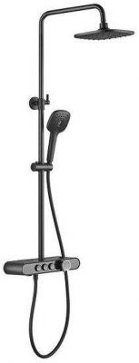 Душевая система Arrow AG3323SHMB с термостатом цвет Черный матовый