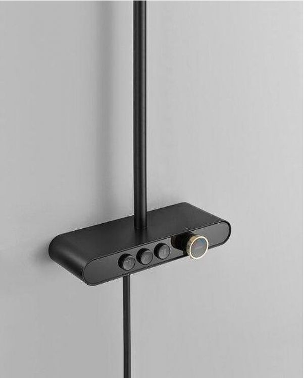 Душевая система Arrow AG3323SHMB с термостатом цвет Черный матовый