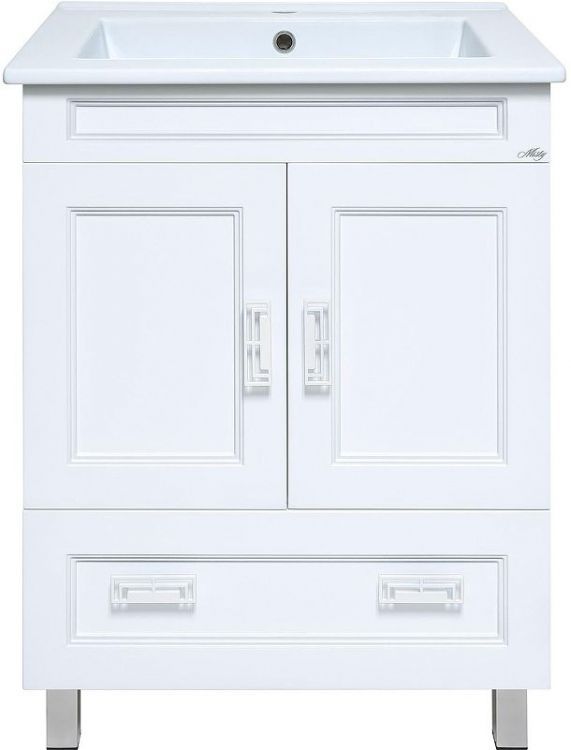 Тумба с раковиной Misty Дива 65 УТ000011766 Белая