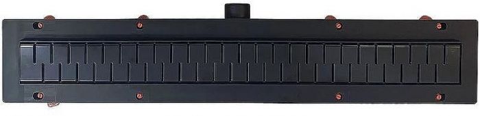Душевой лоток Veconi Medium Black 750 V750MB с Черной матовой решеткой
