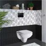 Комплект унитаза Niagara Vista NG-9301 с инсталляцией Berges Atom 410 040332 с сиденьем Микролифт и Черной матовой клавишей смыва