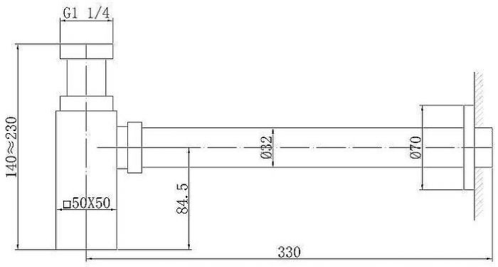 Сифон для раковины Abber AF0031NG Никель
