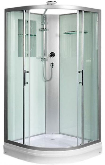 Душевая кабина WeltWasser WW500 Werra 801 80x80 10000003222 профиль Хром стекло прозрачное