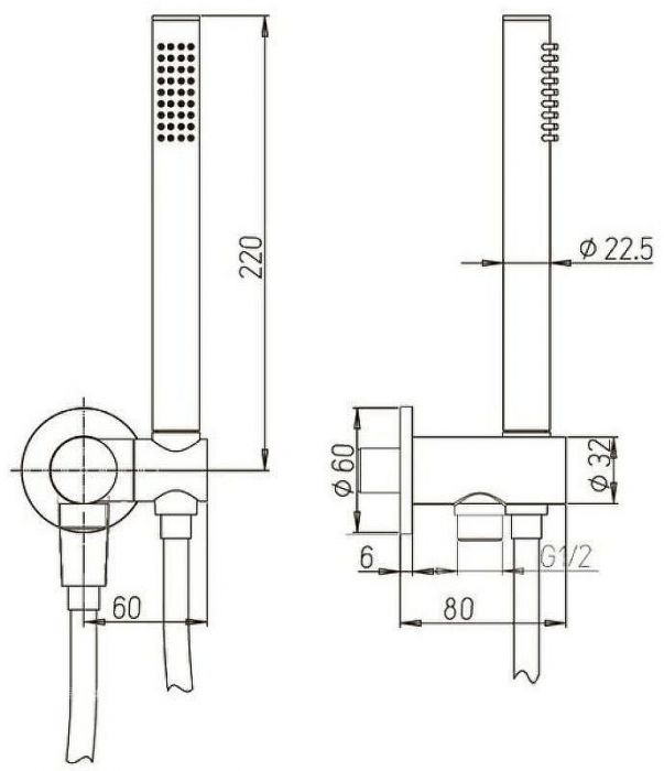 Смеситель для ванны Paini Cox 78CRSET26911THBATH с термостатом Хром