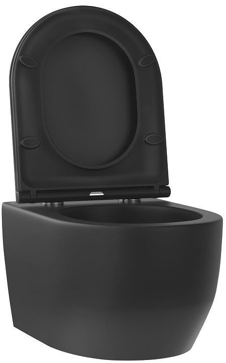 Унитаз Wellsee Croquis 182613001 подвесной цвет Черный матовый с сиденьем Микролифт Унитаз Wellsee Croquis 182613001 подвесной цвет Черный матовый с сиденьем Микролифт
