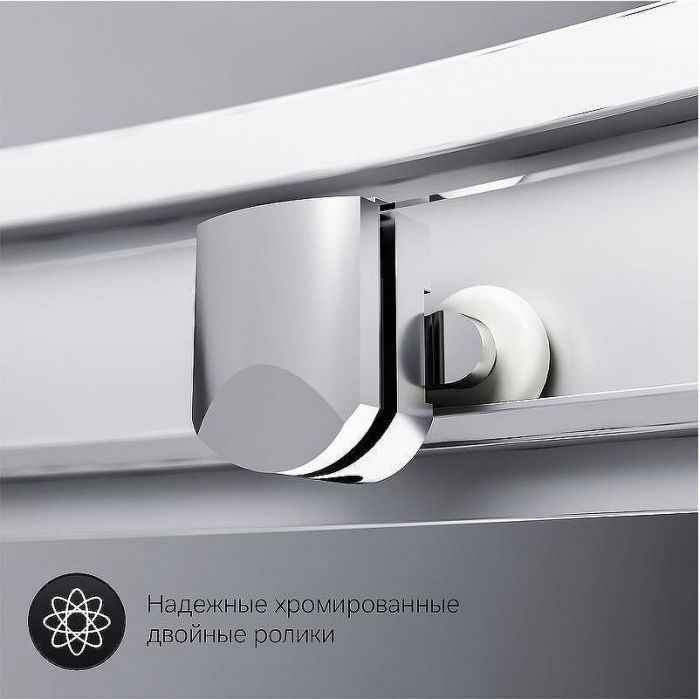 Душевой уголок AM.PM Gem W90G-401-090WT Профиль матовый хром, стекло прозрачное