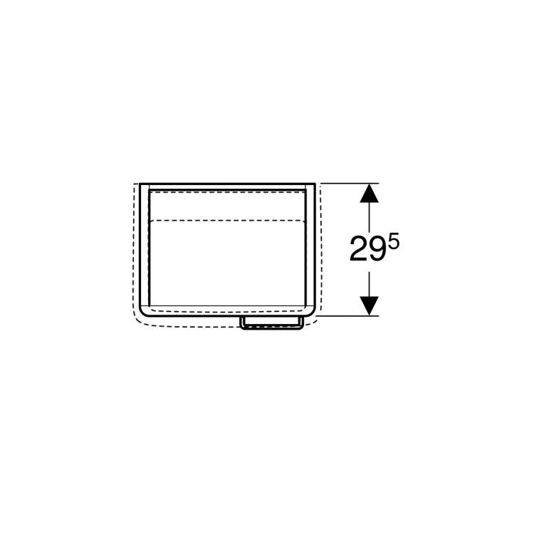 Тумба под раковину Geberit Renova Plan 39x46.3x29.5, белый [879340000]