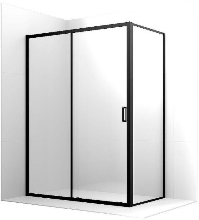 Душевой уголок Ambassador Forsa 110х120 17021217AB-120AB профиль Черный стекло прозрачное