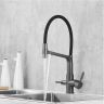 Смеситель для кухни Rose R658Y цвет Пепельный Черный Смеситель для кухни Rose R658Y цвет Пепельный Черный