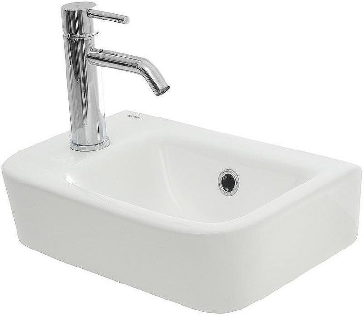 Раковина AQUAme 38 L AQM5006L Белая глянцевая