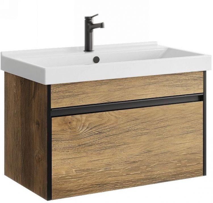 Тумба под раковину Aqwella Urban 80 URB0108DB подвесная Дуб балтийский