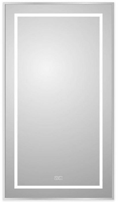 Зеркало BelBagno Kraft 50 SPC-KRAFT-500-900-LED-TCH-WARM с подсветкой Сатин с сенсорным выключателем и подогревом