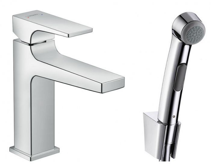 Hansgrohe Metropol Смеситель для биде, на 1 отв., с ручным душем, цвет: хром