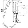 Hansgrohe Metropol Смеситель для биде, на 1 отв., с ручным душем, цвет: хром