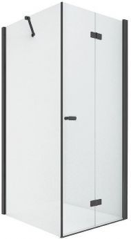 Душевой уголок New Trendy New Soleo Black 80х100 R D-0238A/D-0116B профиль Черный стекло прозрачное