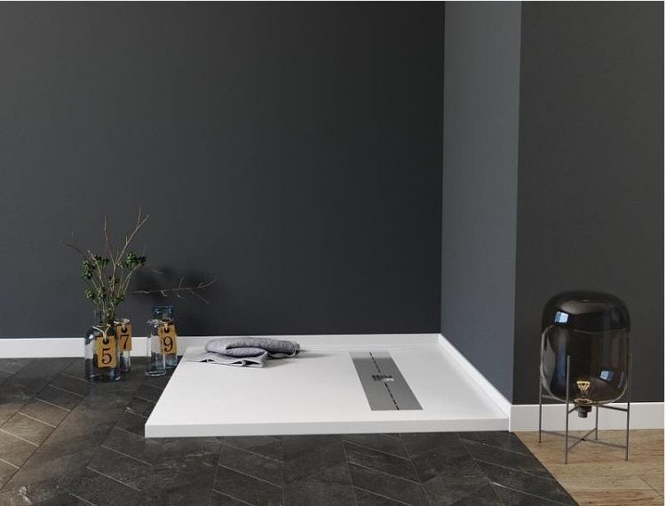 Душевой поддон из искусственного камня Aquanet Delight 90x90 255441 Белый