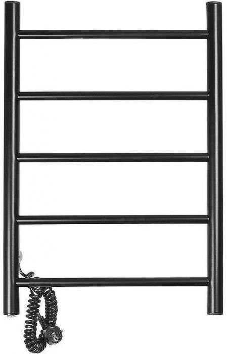 Электрический полотенцесушитель Domoterm Аврора DMT 109-5 50x71 EK L Черный матовый