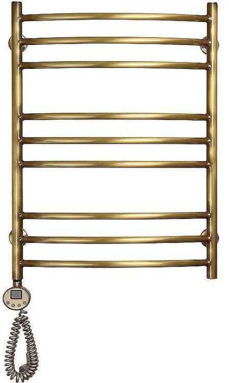 Электрический полотенцесушитель Domoterm Калипсо П9 500x700 АБР EL Античная бронза