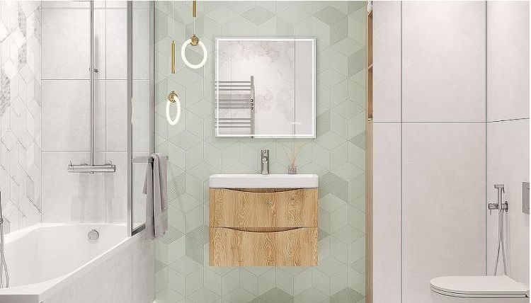 Тумба под раковину Velvex Clay 70 tp.CLA.9595.70.2Y подвесная Дуб верона