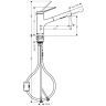 Hansgrohe Zesis Смеситель для кухни, 1 отв., с вытяжным душем, 2jet, цвет: хром