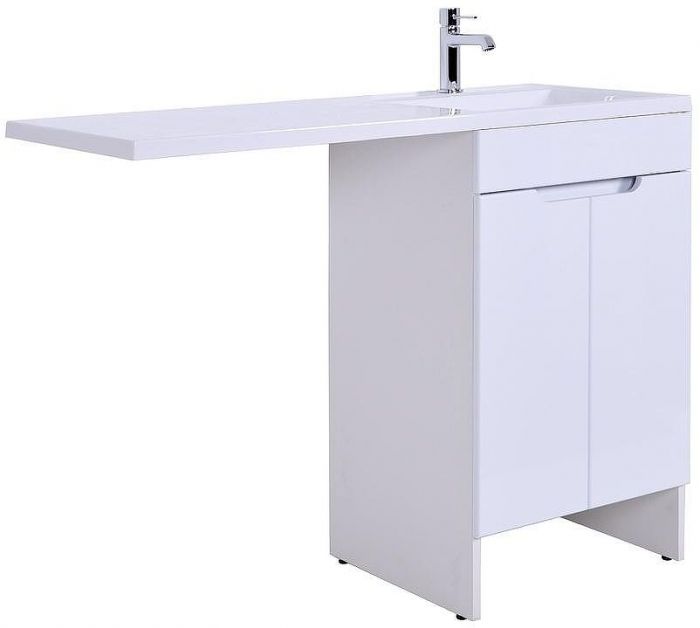Тумба с раковиной Orange Kandy 110 R OPKD-110TUW+RAR Белый глянец
