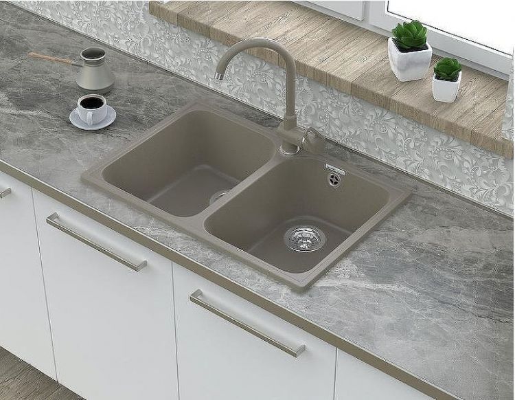 Кухонная мойка GranFest Quarz GF-Z15 Белая